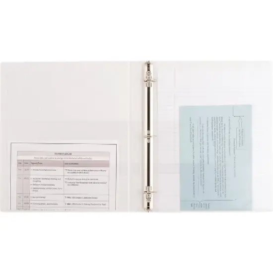 6pk 0.5" D Ring Binder White - up & up&trade; image {4}
