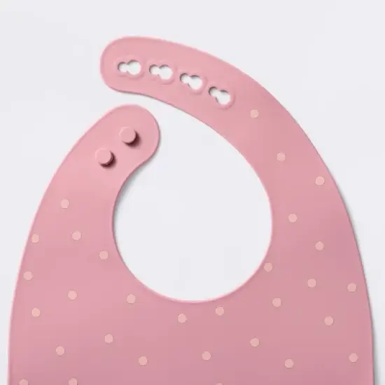 Silicone Bibs - 2pk - Flowers/Dots - Cloud Island&trade; image {3}