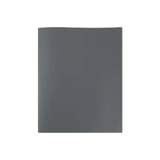 JAM Paper Plastic POP 2-Pocket Portfolio Folder Gray 96/Box (382EGYB) image {4}