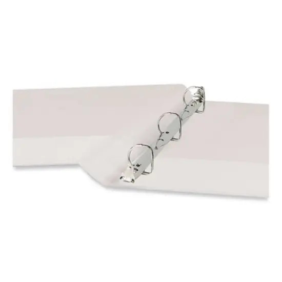 Universal Slant D-Ring View Binder, 3 Rings, 0.5" Capacity, 11 x 8.5, White image {4}