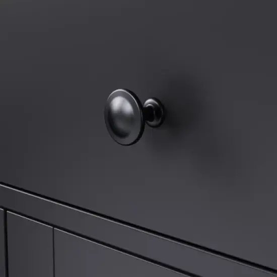 63.00"Farmhouse Storage Cabinet with 4 Solid Wood Gourd-Shaped Legs, Modern Kitchen Pantry Cabinet with Adjustable Shelves, Black image {7}