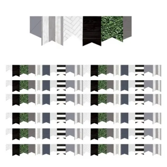 Teacher Created Resources&reg; Modern Farmhouse Pennants Die-Cut Border Trim, 35 Feet, 6 Packs image {2}