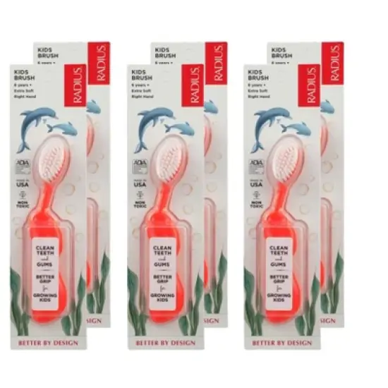 Radius Kids Brush Extra Soft Right Hand Toothbrush - 6 ct image {4}