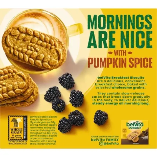 BelVita Pumpkin Spice Breakfast Biscuits - 8.8oz/5ct image {9}