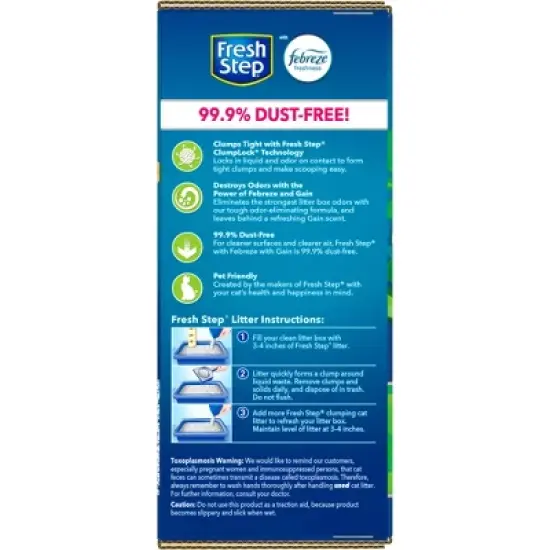 Fresh Step Febreze and Gain Cat Litter - 25lb image {6}