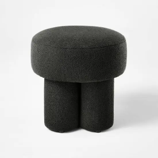 Boucle Fully Upholstered Accent Ottoman Stool - Threshold&trade; image {2}