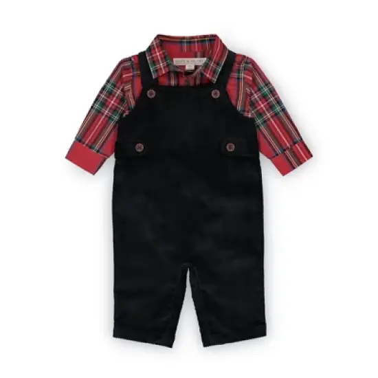 Hope & Henry Baby Organic Cotton Dapper Overall Set image {8}