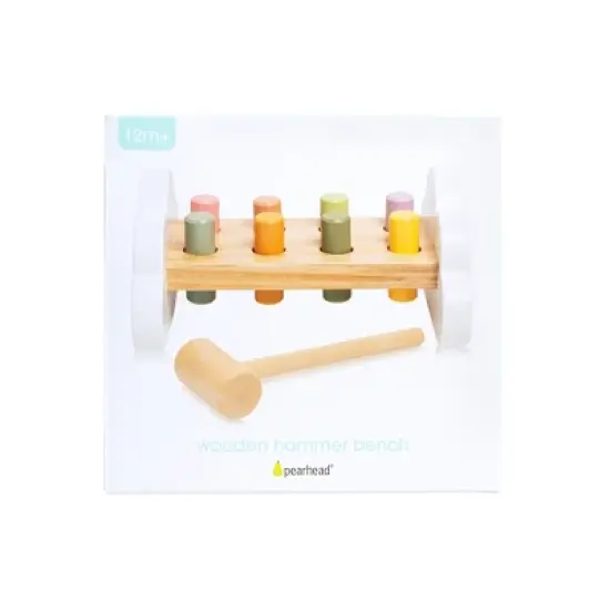 Pearhead Wooden Hammer Bench Toy - 10pc image {7}