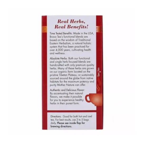 Bravo Tea Red Clover Tea - 1 Box/20 Bags image {2}