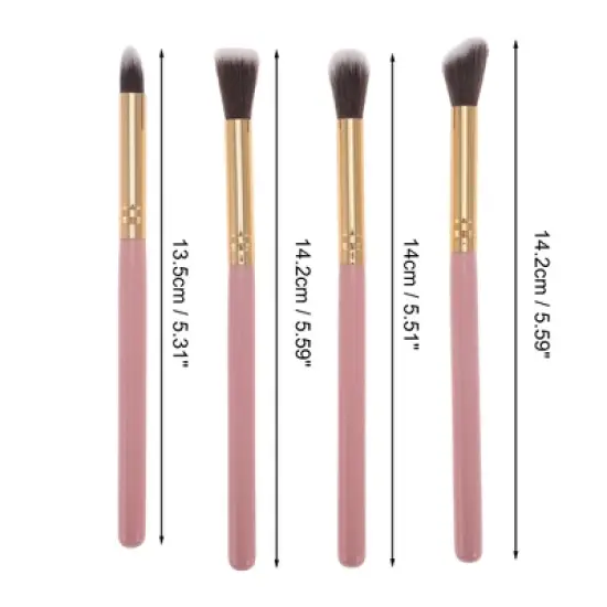 Unique Bargains Lightweight Makeup Brush Set 4 Pcs image {1}