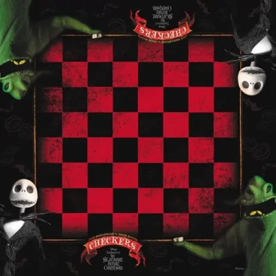 USAopoly Checkers: Disney Tim Burton The Nightmare Before Christmas Board Game image {6}