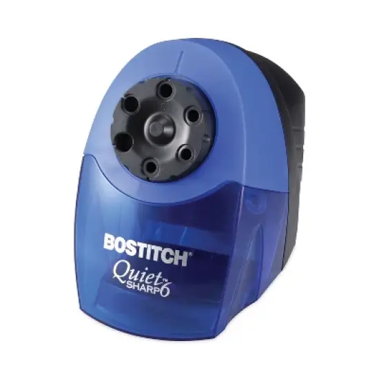 Bostitch QuietSharp 6 Classroom Electric Pencil Sharpener AC-Powered - Blue image {6}