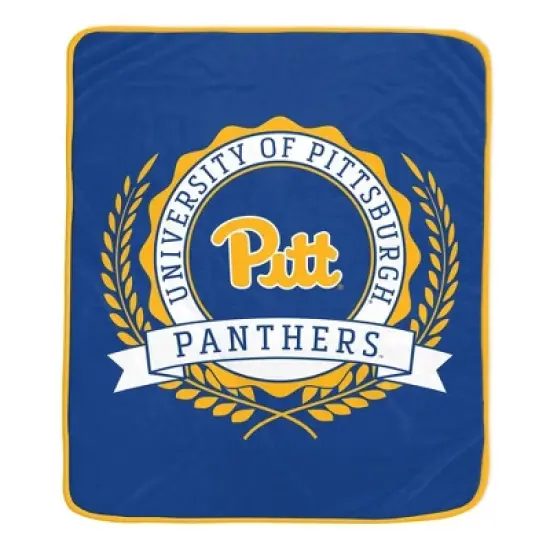 NCAA Pitt Panthers Crest Ultra Soft Blanket image {2}