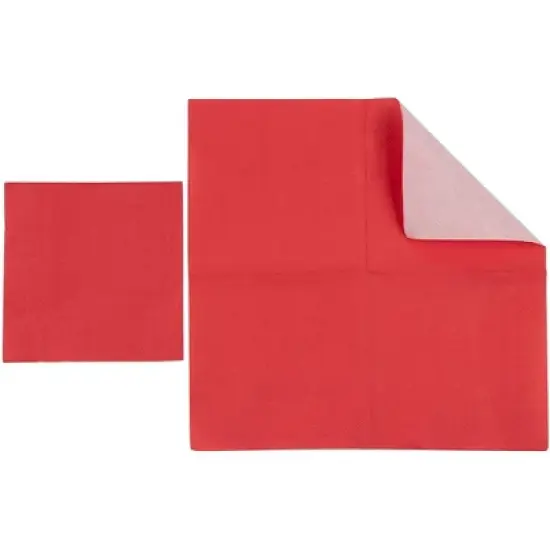 Juvale 210-Pack Plain Disposable Paper Cocktail Napkins for Christmas Party Supplies - Red, Green, White image {3}