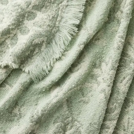 Easter Throw Jacquard Floral Green - Threshold&trade; Design with Studio McGee image {2}