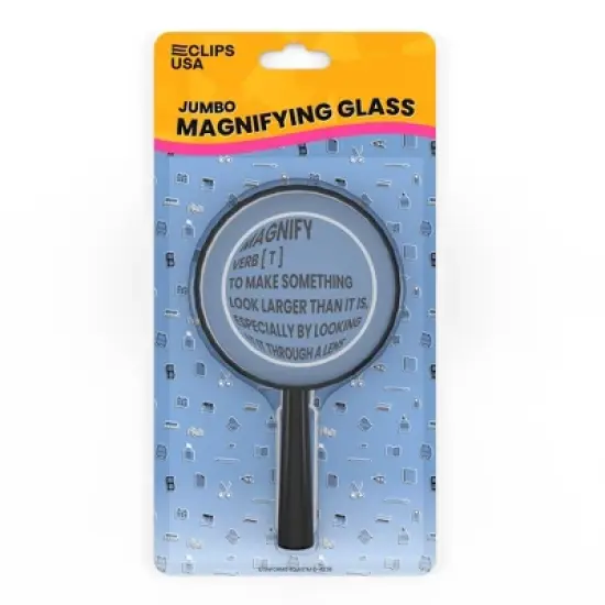 Black Jumbo Magnifying Glass - 4 Inch Lens (48 Packs) image {4}