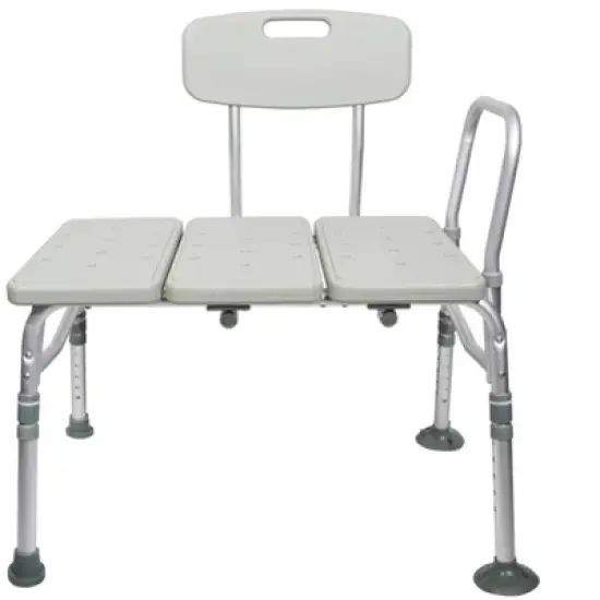 McKesson Knocked Down Bath Transfer Bench Adjustable Height up to 400 lbs image {2}