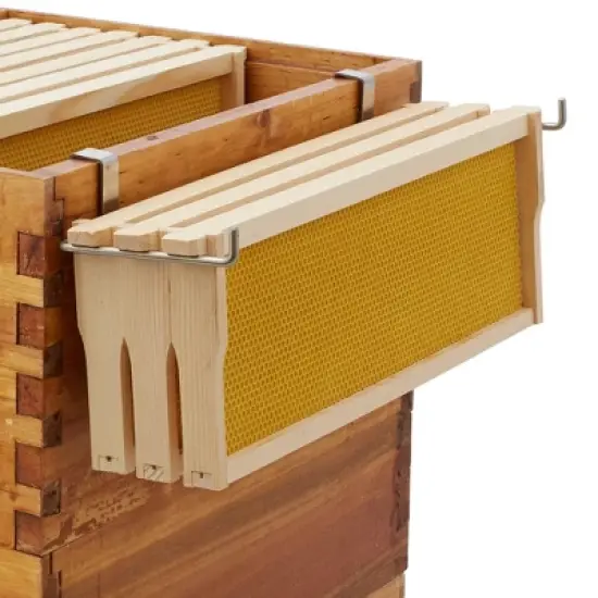 Honey Keeper Beehive Frame Holder - Stainless Steel Hive Frame Hanger Perch, Pack of 2 image {4}