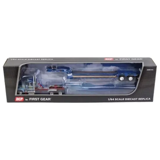 First Gear 1/64 Mack Super-Liner Semi Truck w/ Fontaine Magnitude Tri-Axle Lowboy Trailer Sid Kamp 60-1480 image {4}