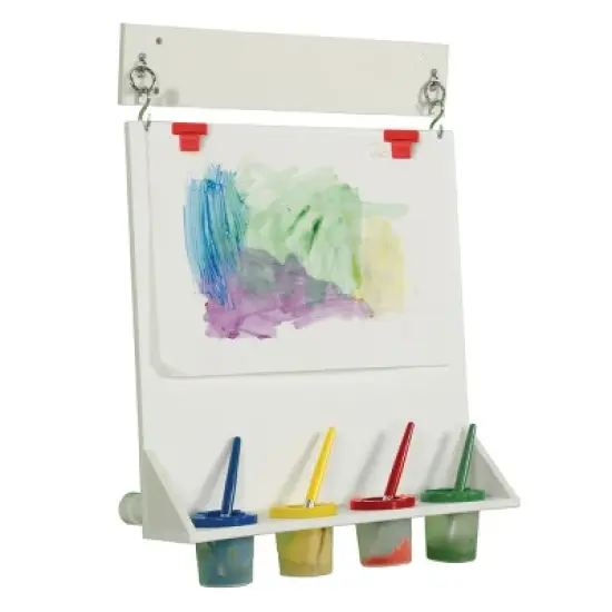 Children's Factory Space Saver Wall Mounted Paint Easel image {1}