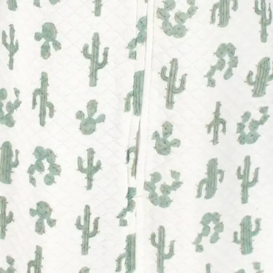 Hudson Baby Infant Premium Quilted Long Sleeve Sleeping Bag and Wearable Blanket, Neutral Cactus image {2}