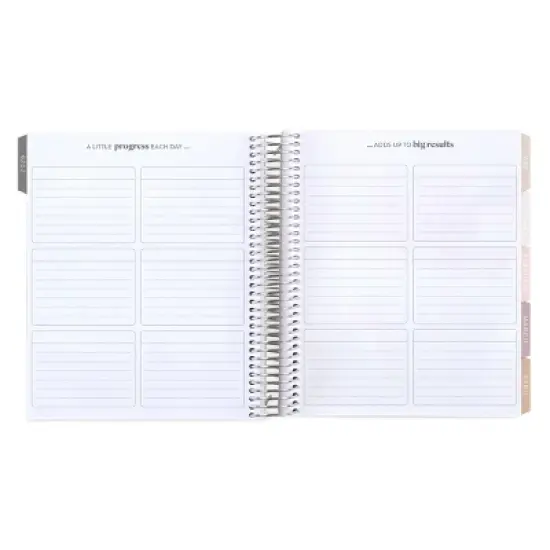 erin condren Coiled 12 Months January December 2026 Life Planner 7"x9" Earthy Geometric Waves image {8}