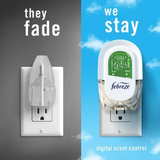 Febreze Fade Defy Plug Air Freshener & Odor Fighter Starter Kit - Linen & Sky - 0.87 fl oz image {3}