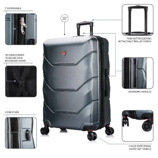 DUKAP Zonix Lightweight Hardside Spinner Suitcase image {1}