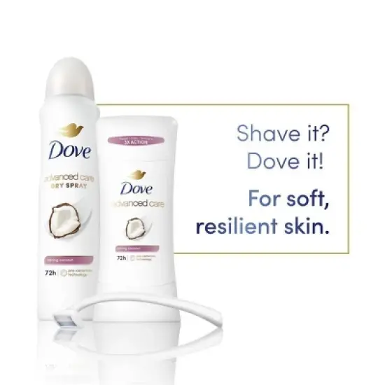 Dove Beauty Advanced Care Caring Coconut 72-Hour Solid Antiperspirant & Deodorant Stick - 2.6oz image {4}