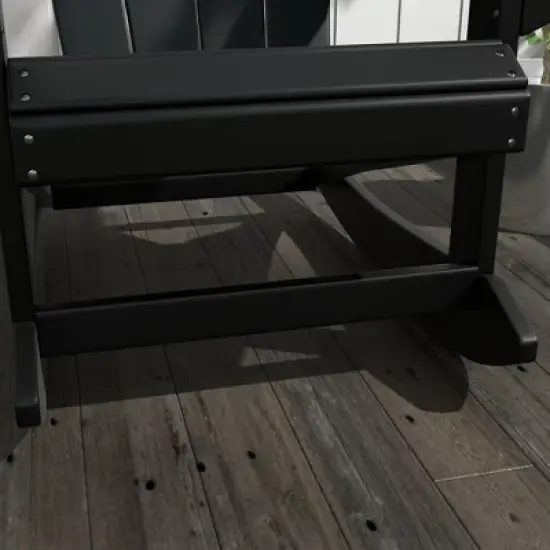 Outsunny Outdoor Rocking Chair, HDPE Adirondack Porch Rocker Chair for Garden, Patio image {4}