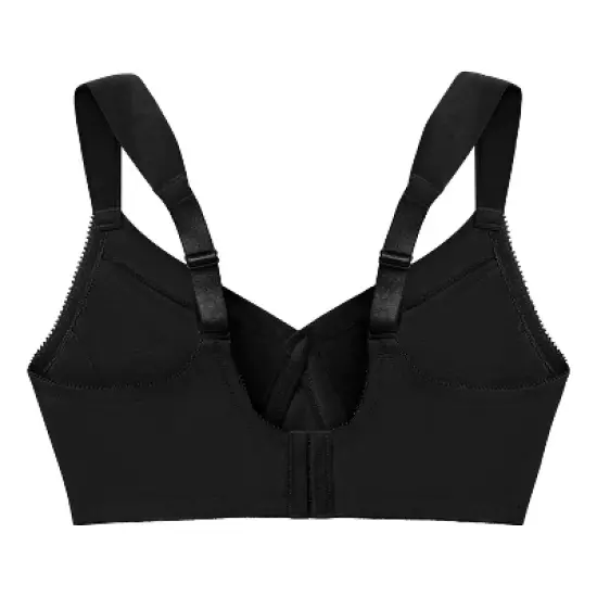 Glamorise Womens MagicLift Seamless T-Shirt Wirefree Bra 1080 Black image {4}
