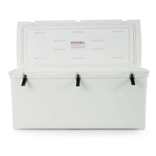 ENGEL High Performance 167-Quart Portable Durable Rotomolded Airtight 264 Can Hard Cooler and Ice Box for Camping, Sports Events, & Fishing, White image {4}
