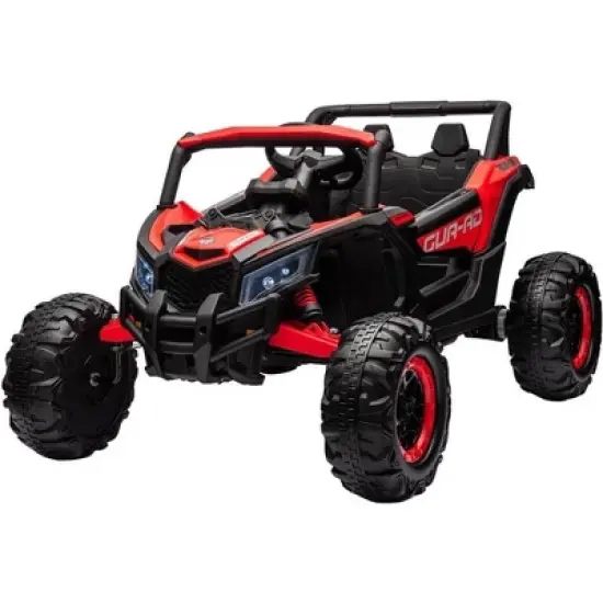 Kids Ride On Car, 24V Ride On UTV, Battery Powered Electric Off-Road UTV Car w/Remote Control, 200W Motor, Spring Suspension, LED Headlights image {9}