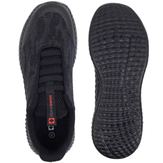 Alpine Swiss Troy Mens Mesh Knit Slip On Sneakers Athletic Lightweight Tennis Shoes image {3}