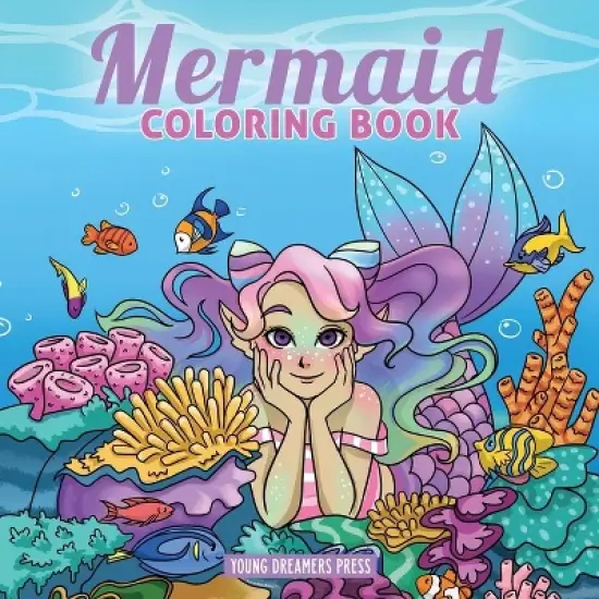Mermaid Coloring Book - (Coloring Books for Kids) by  Young Dreamers Press (Paperback) image {1}