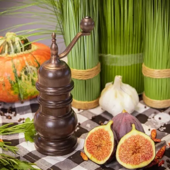 Zassenhaus, "Speyer", Pepper mill, 2.5" dia. x 5", Dark stained beechwood image {1}