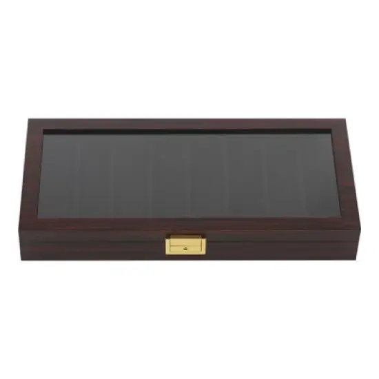 YIYIBYUS Knife Display Case Knife Case Box Storage for 8 Pocket Knives with Glass Window image {6}