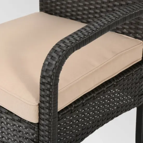 Cordoba 8pc Wicker Chat Set - Brown/Tan - Christopher Knight Home image {4}