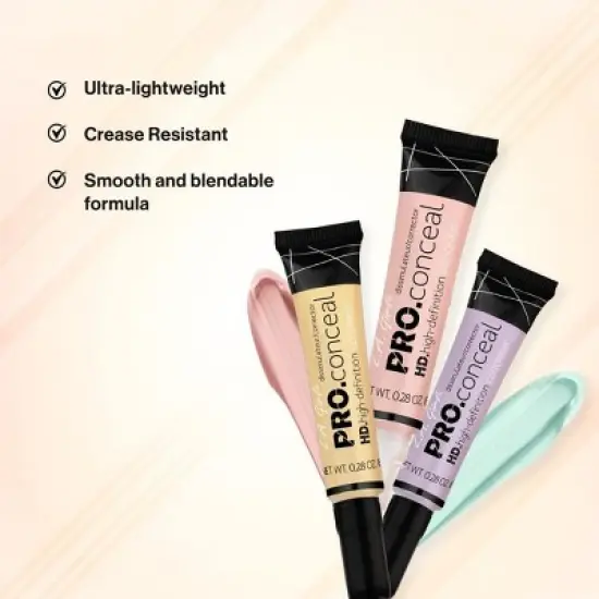 LA Girl HD PRO Conceal Concealer (BEAUTIFUL BRONZE GC987) L.A. Smooth & Bendable Formula | Crease Resistant | Full Natural Coverage (PACK OF 2) image {2}