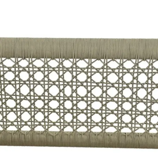 L Shaped Patio Lounge Set Modular Sofa Units + Textured Back Chairs image {12}