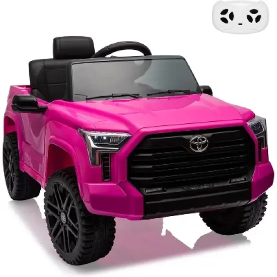 12V Licensed Toyota Tundra Kids Electric Truck, Battery-Powered Off-Road Ride-On Car with Remote Control, 3 Speeds, LED Lights, MP3, Ages 3-6 image {11}