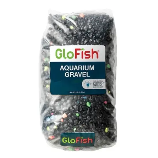 GloFish Fluorescent Accent Gravel for Aquarium Tanks - 5lbs image {1}