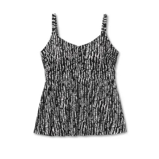 Women's Post Mastectomy Tankini Top - Kona Sol&trade; Black image {3}
