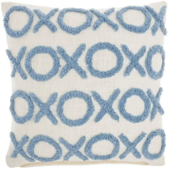 18"x18" Life Styles Tufted 'XOXO' Square Throw Pillow - Mina Victory image {6}