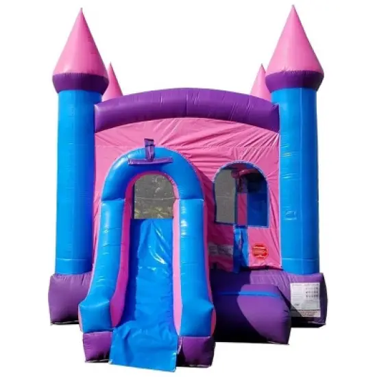 Pogo Bounce House Crossover Bounce House with Slide, No Blower image {1}