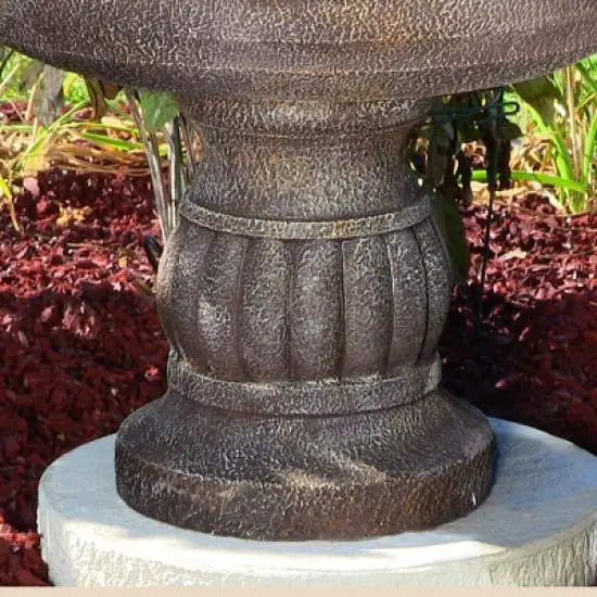 Sunnydaze 49"H Electric Fiberglass and Resin 4-Tier Mediterranean Outdoor Water Fountain image {9}