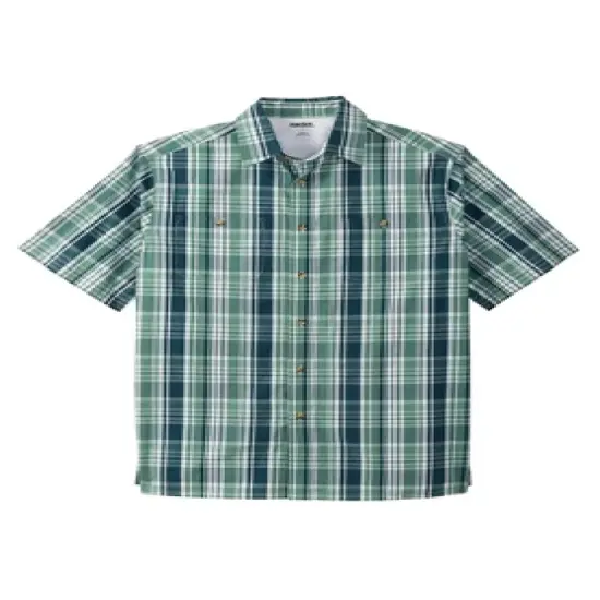 KingSize Men's Big & Tall Short-Sleeve Plaid Sport Shirt image {28}