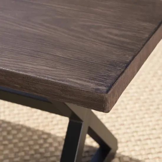 Sherman Oaks 6pc Aluminum/Wicker Patio Dining Set - Brown/White - Christopher Knight Home image {2}