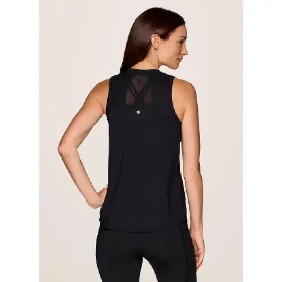 RBX Active Women's Breathable Quick Drying Regular Length Everyday Workout Tank Top with Mesh Insets image {5}