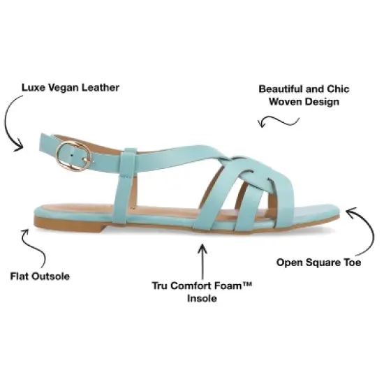 Journee Collection Womens Alorra Tru Comfort Foam Buckle Flat Sandals image {7}